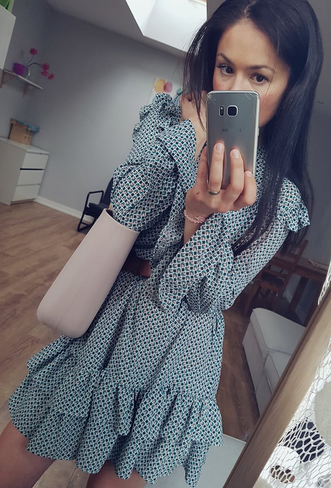 Sukienka damska luźna RAGAZZA Ishya Green oversize
