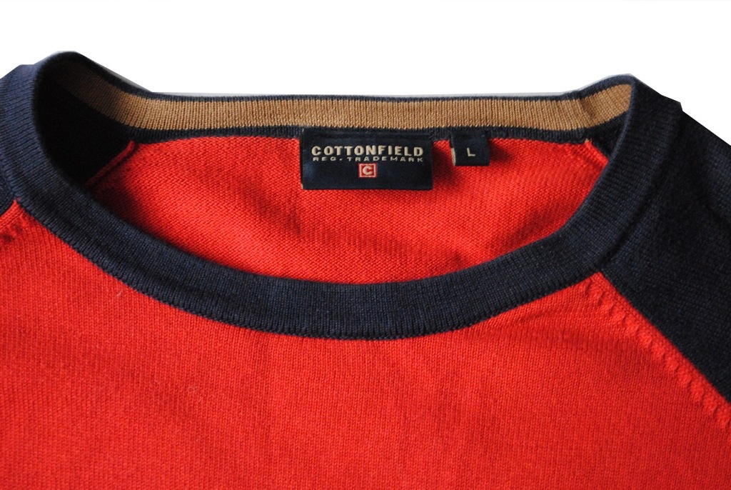 COTTONFIELD bluza męski sweter L/XL BAWEŁNA