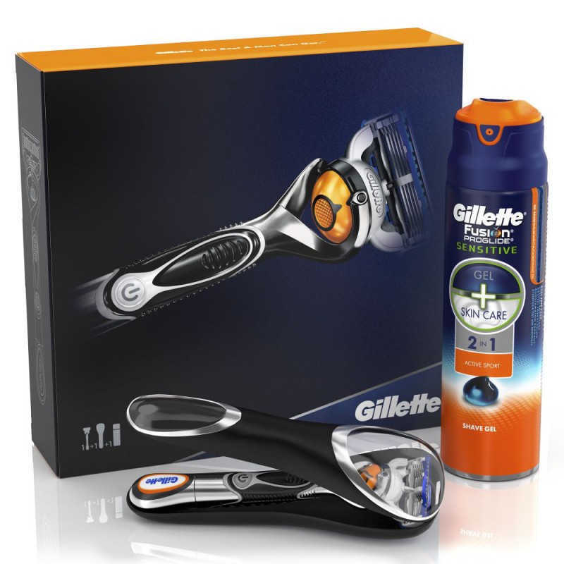 GILLETTE FUSION PROGLIDE POWER FLEXBALL+ŻEL 170ML