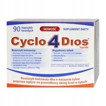 CYCLO 4 DIOS 90 kaps diosmina żylaki krążenie APTE