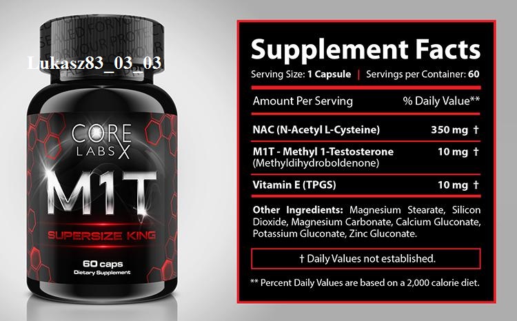 M1T Metyl-1-Testosteron PROHORMON CORE LABS 60 kap