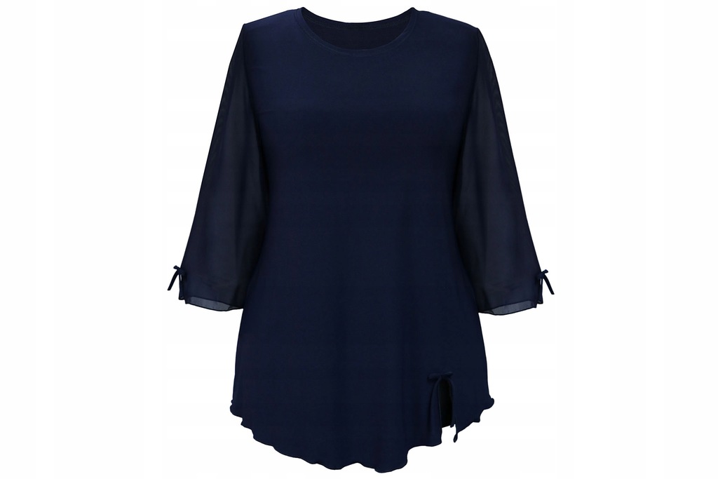 BABABABIE elegancka prosta TUNIKA bluzka 54 4XL gr