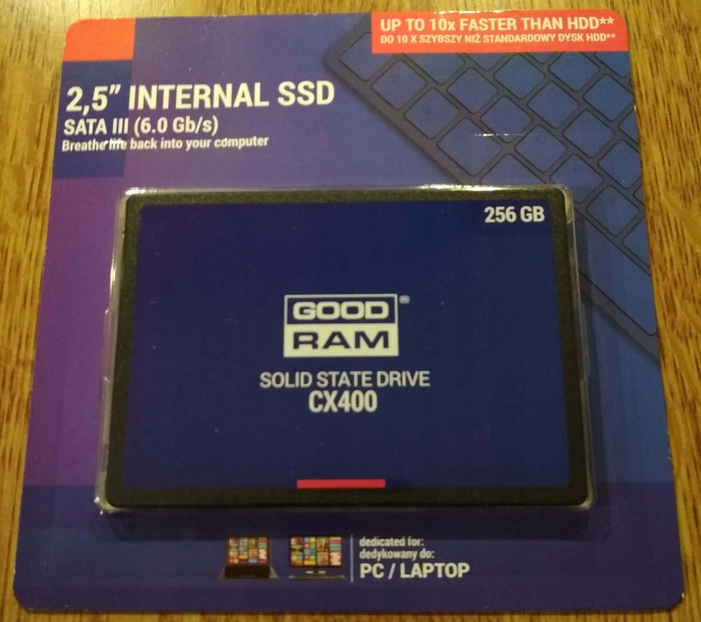 SSD GOODRAM CX400 256GB SATA III 2,5" 550/490