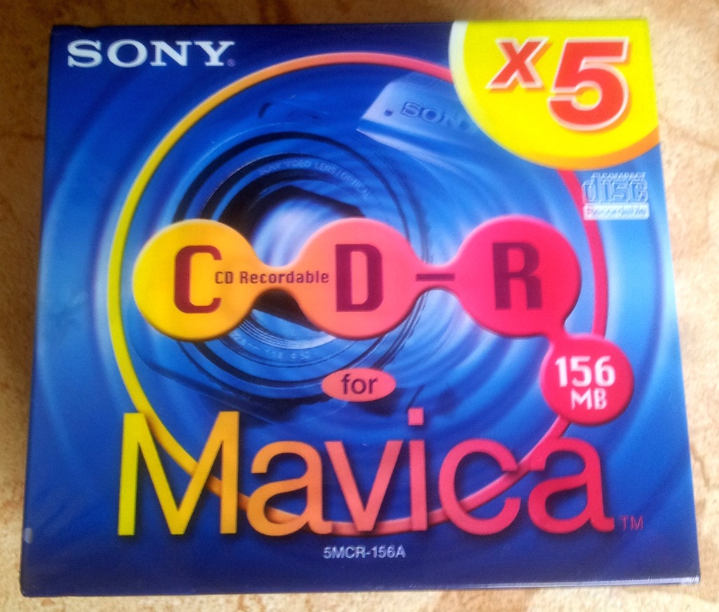 Płyty SONY CD-R 156MB do Mavica | x5 sztuk | NOWE