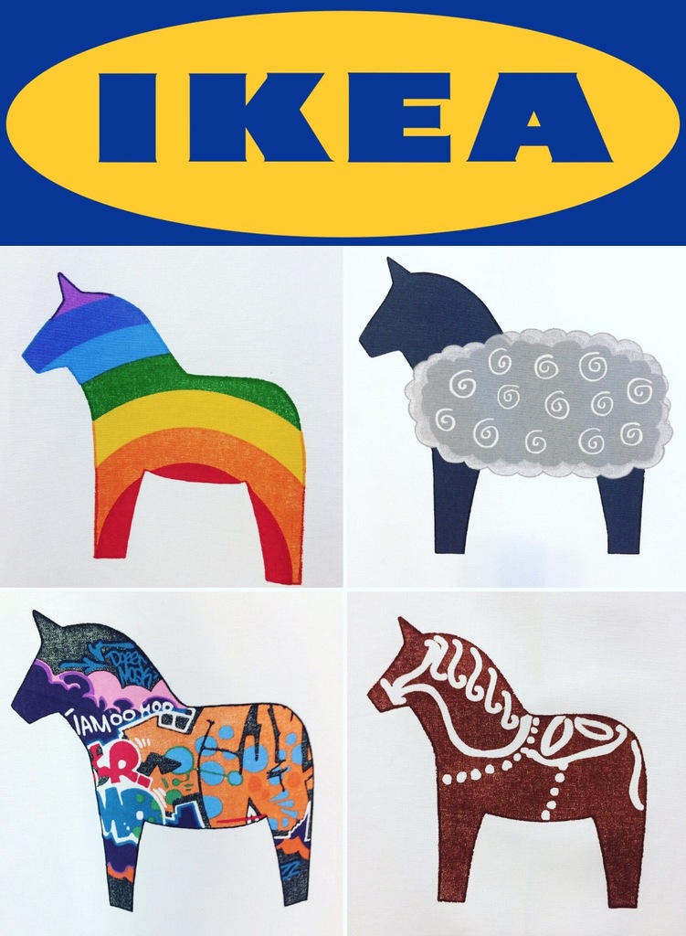 NARZUTA NA ŁÓŻKO IKEA DALA DALARNA KONIK 280 x 230