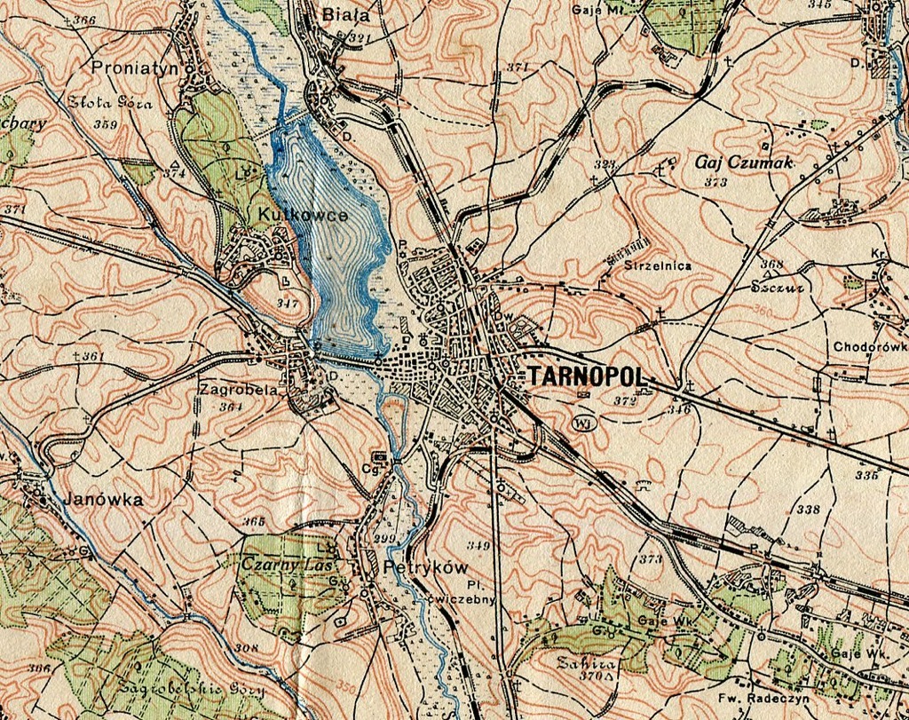 TARNOPOL / KRESY :: mapa wojskowa WIG : 1925 rok