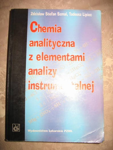CHEMIA ANALITYCZNA Z ELEMENTAMI SZMAL LIPIEC