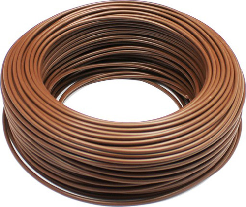 PRZEWÓD LGY 1x2,5mm BRĄZOWY KABEL 450/750V odc.2m