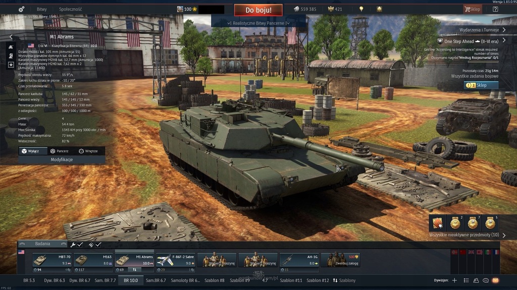 War Thunder Super Konto 100 LVL | M1 Abrams