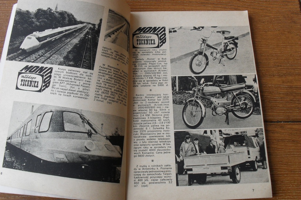 KOMAR PEGAZ TARPAN URSUS / młody TECHNIK 1974