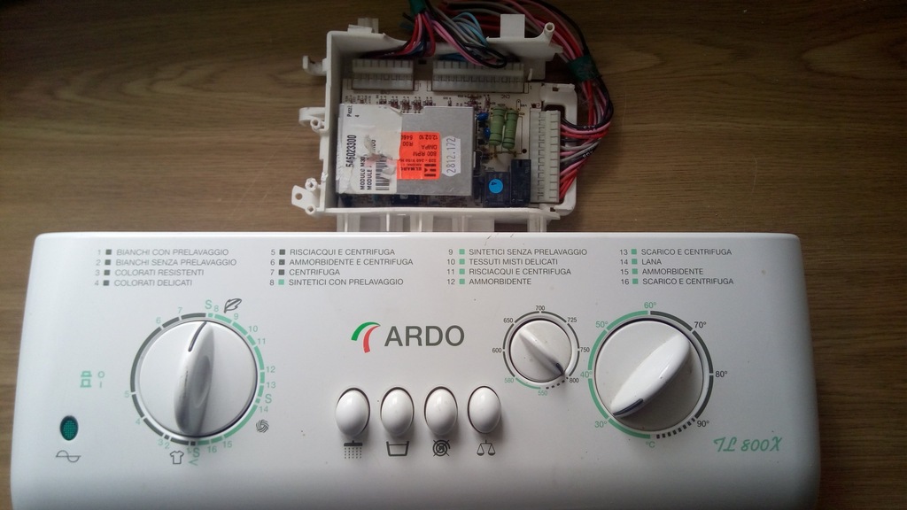 Moduł programator pralki Ardo TL 800 X