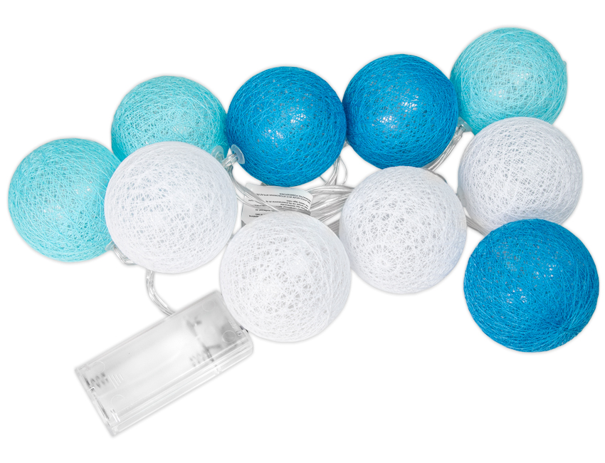 COTTON BALL BALLS ŚWIECĄCE KULE LED 10 KUL LAMPKI