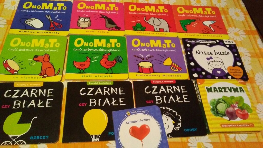 Książeczki dla malucha - OnoMaTo i inne - 13 sztuk