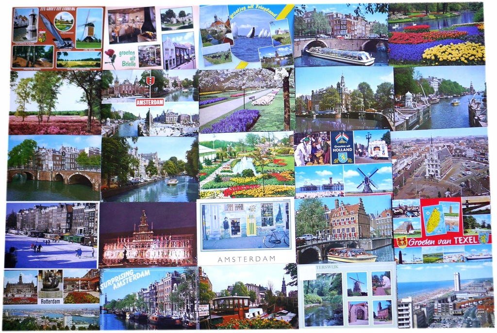 Holandia - 37 widokówek - pocztówki zestaw 10