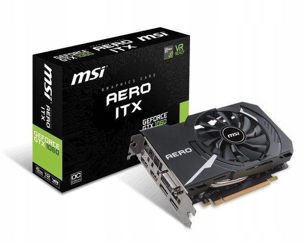 GeForce GTX 1060 AERO OC ITX 6GB 192BIT