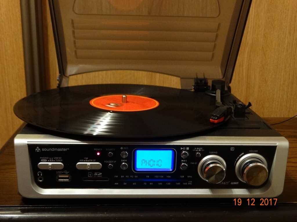 Gramofon Soundmaster PL 520 z gniazdem USB / kartą