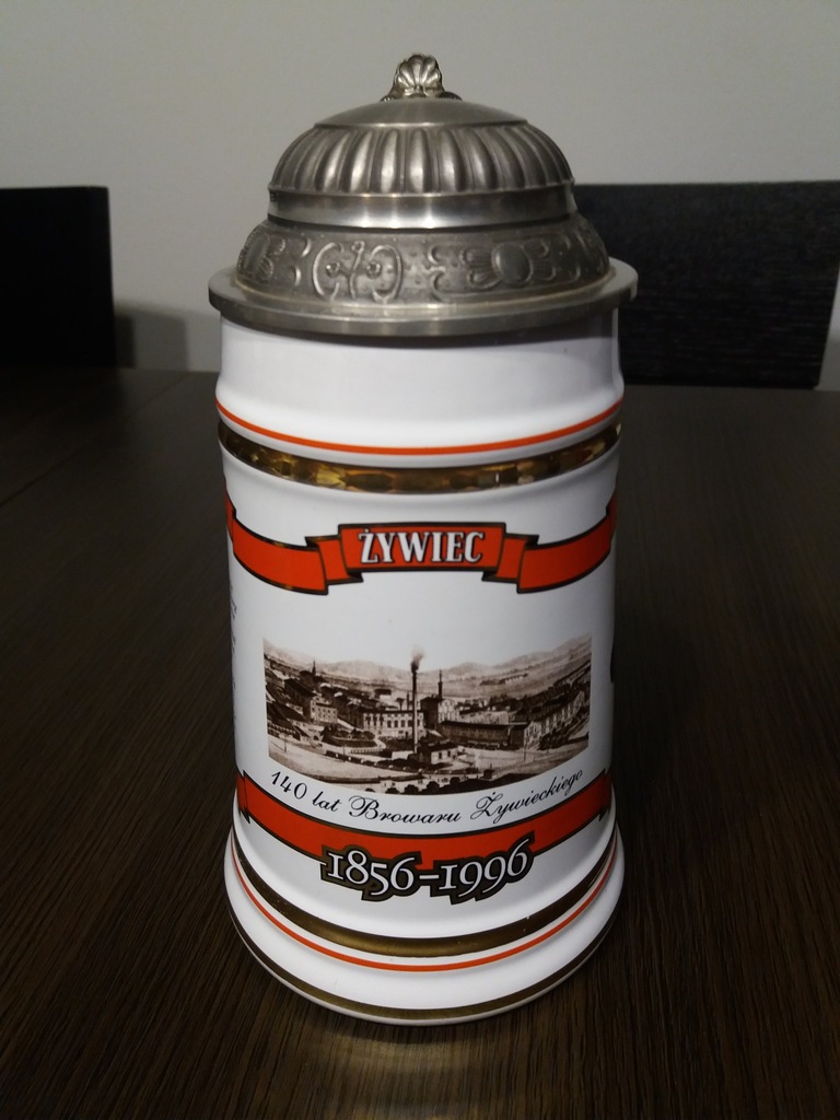 KUFEL ŻYWIEC Z KLAPKĄ 140-LECIE BROWARU