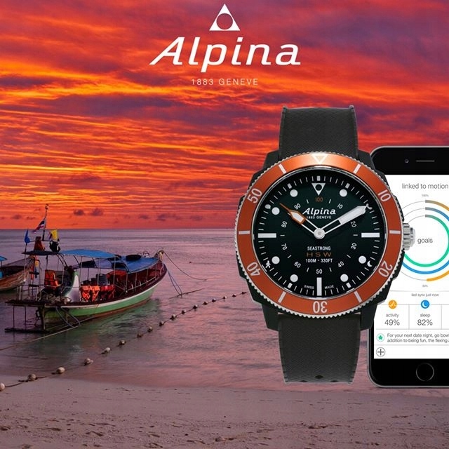 Alpina Smartwatch Seastrong AL-282LBO4V6
