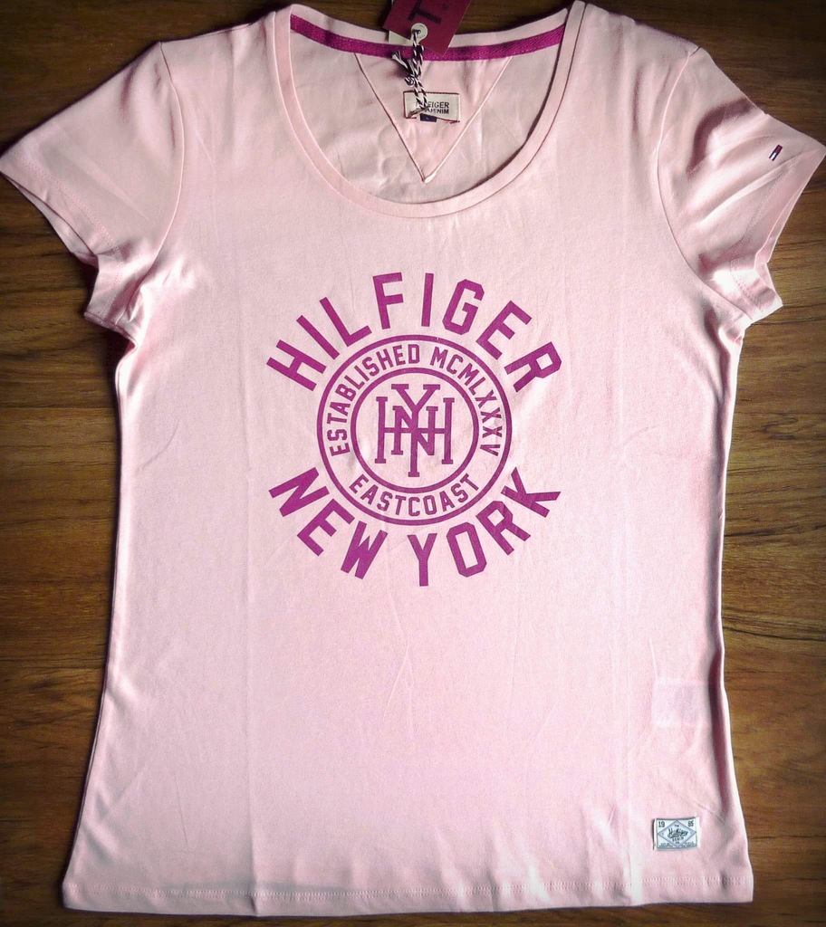 Letni HIT Tommy Hilfiger Damski T-Shirt Różowy