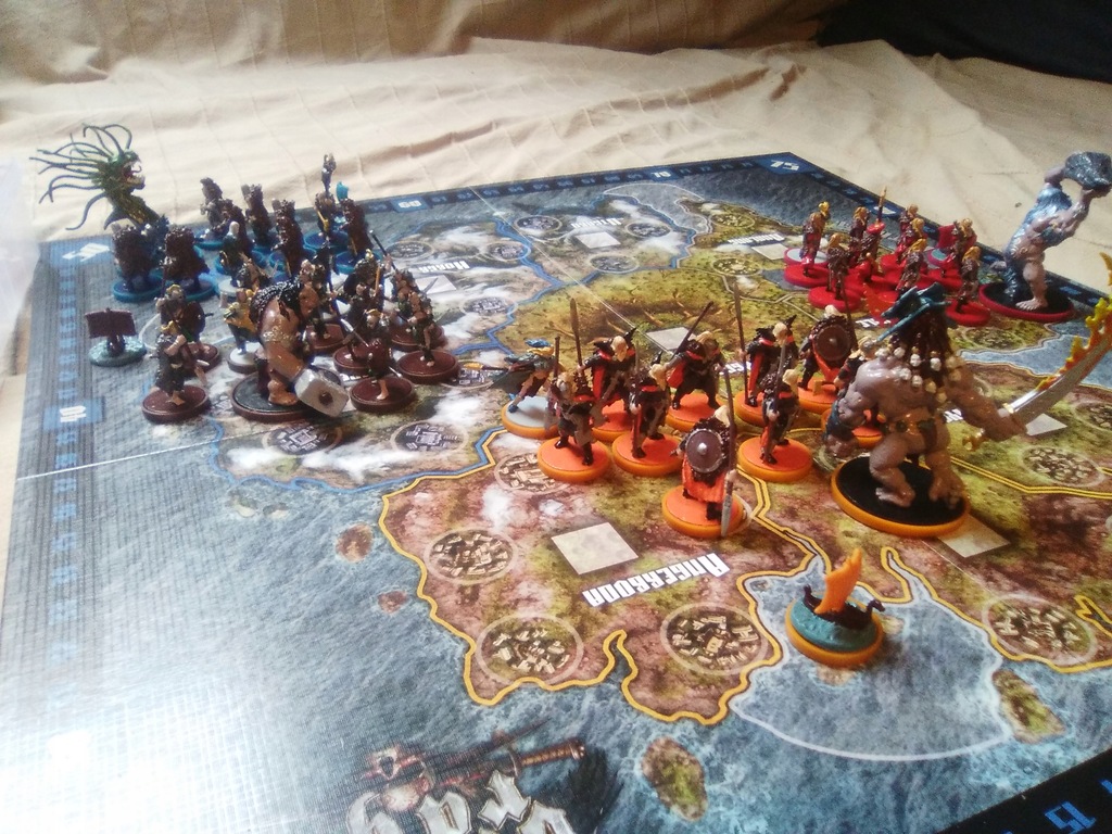 Blood Rage- pomalowane figurki
