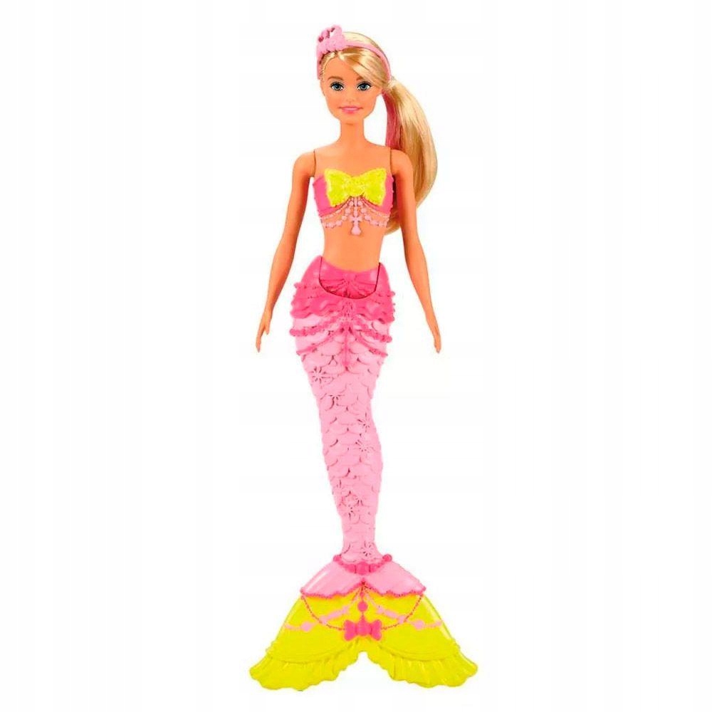 Lalka BARBIE - DREAMTOPIA - Śliczna Różowa Syrenka