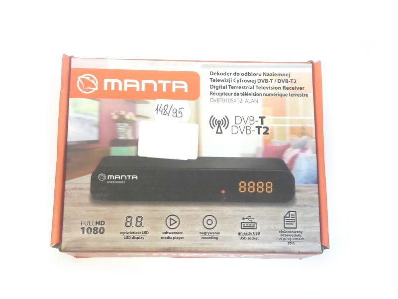 DEKODER DVBT MANTA DVBT10SXT2 GWARANCJA