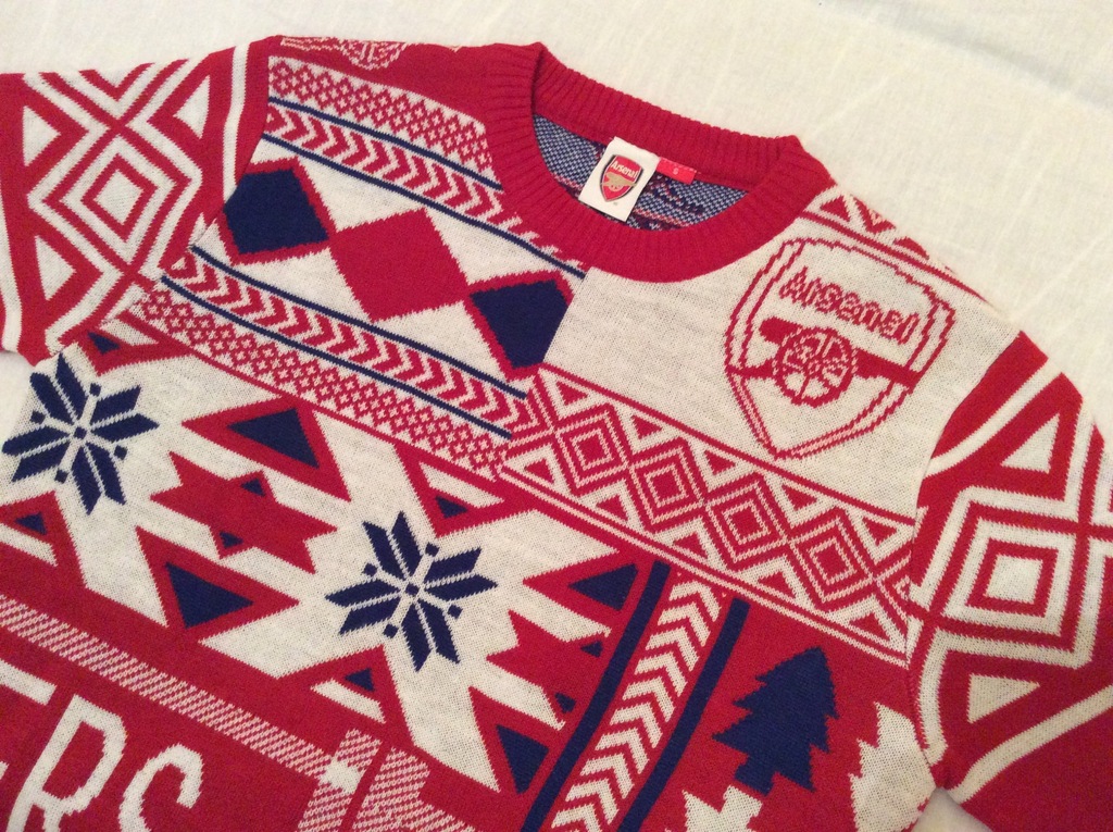 ARSENAL FC Londyn Nowy Sweter Bluza Christmas - S