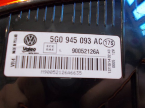 light rear part rear left VW GOLF VII