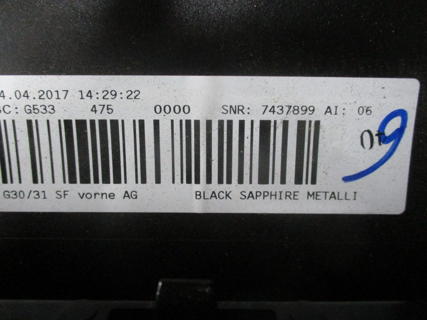 FRONTSTOSSSTANGE BMW G30 G31 6XPDC UNTER XENON