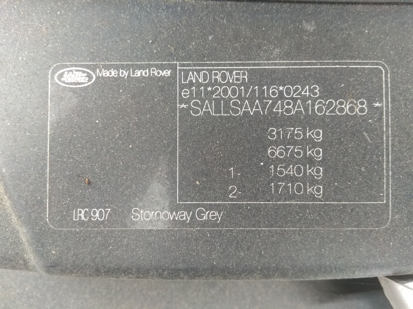 RANGE ROVER SPORT 05-12 window trunk door boot