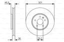 DISCS PADS BOSCH FRONT OPEL ZAFIRA C 321MM photo 2 - milautoparts-fr.ukrlive.com