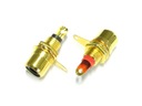 2 разъема RCA CHINCH для позолоченного корпуса