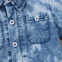 Košeľa PRE CHLAPCA body košeľaobody džínsy utieraná 80 24h Dominujúca farba modrá