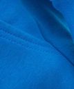Niebieska rozpinana bluza męska z kapturem XXL Kolor niebieski