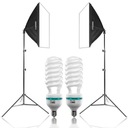 Домашняя студия 2 лампы SOFTBOX 50х50, штатив 85 Вт