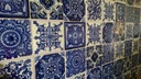 Mexické keramické obklady do kúpeľne, kuchyne modré -Tono Šírka produktu 10.5 cm