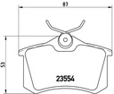 DISQUES I SABOTS DE FREIN BREMBO ARRIÈRE AUDI A4 B6 245MM photo 3 - milautoparts-fr.ukrlive.com