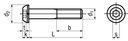 Śruba kulista czarna M3x12 gniazdo imbus 10szt. Kod producenta ISO7380M3x12-10,9