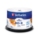 BD-R BLU-RAY 25 ГБ x6 VERBATIM ДЛЯ ПЕЧАТИ 50 шт.