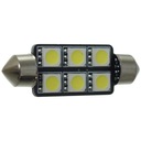 Светодиод C5W 42мм 6x SMD 5050 белая трубка 12В