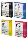 Ricoh 41 GC-41L CMYK SG-2100n SG-2110n SG-3100snw