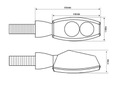 LED DIRECTION INDICATORS HARLEY BAGGER BOBB CUSTOM SCRAMBLER photo 8 - milautoparts-fr.ukrlive.com