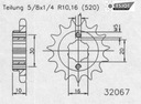 COMPLET D’ENTRAÎNEMENT CAGIVA 125 W8 92-99 ESJOT photo 2 - milautoparts-fr.ukrlive.com