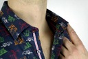 DANIEL BESSI Pánska košeľa fb176 veľkosť: L 41/42 Dominujúci vzor zmiešané vzory