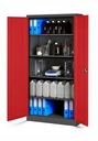 Металлический шкаф для офиса и мастерской JAN NOWAK JAN 185 антрацит-красный