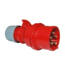 PCE SHARK Силовая вилка IP44 16 А, 4-полюсная, 400 В, 014-6