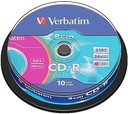 Verbatim CD-R Mini 210 МБ, 8 см, торт, 50 разноцветных