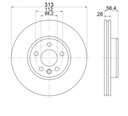 DISQUES MIKODA 2010 FORD GALAXY WGR 95R- AVANT 313M photo 2 - milautoparts-fr.ukrlive.com