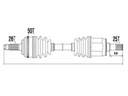 HALF-AXLE RIGHT HONDA CIVIC VII 7 EP/EU/ES/EM 1.4 1.6 photo 2 - milautoparts-fr.ukrlive.com