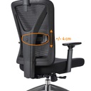 Gamingowy fotel ergonomiczny PODŁOKIETNIKI 3D Wysokość mebla 119 cm